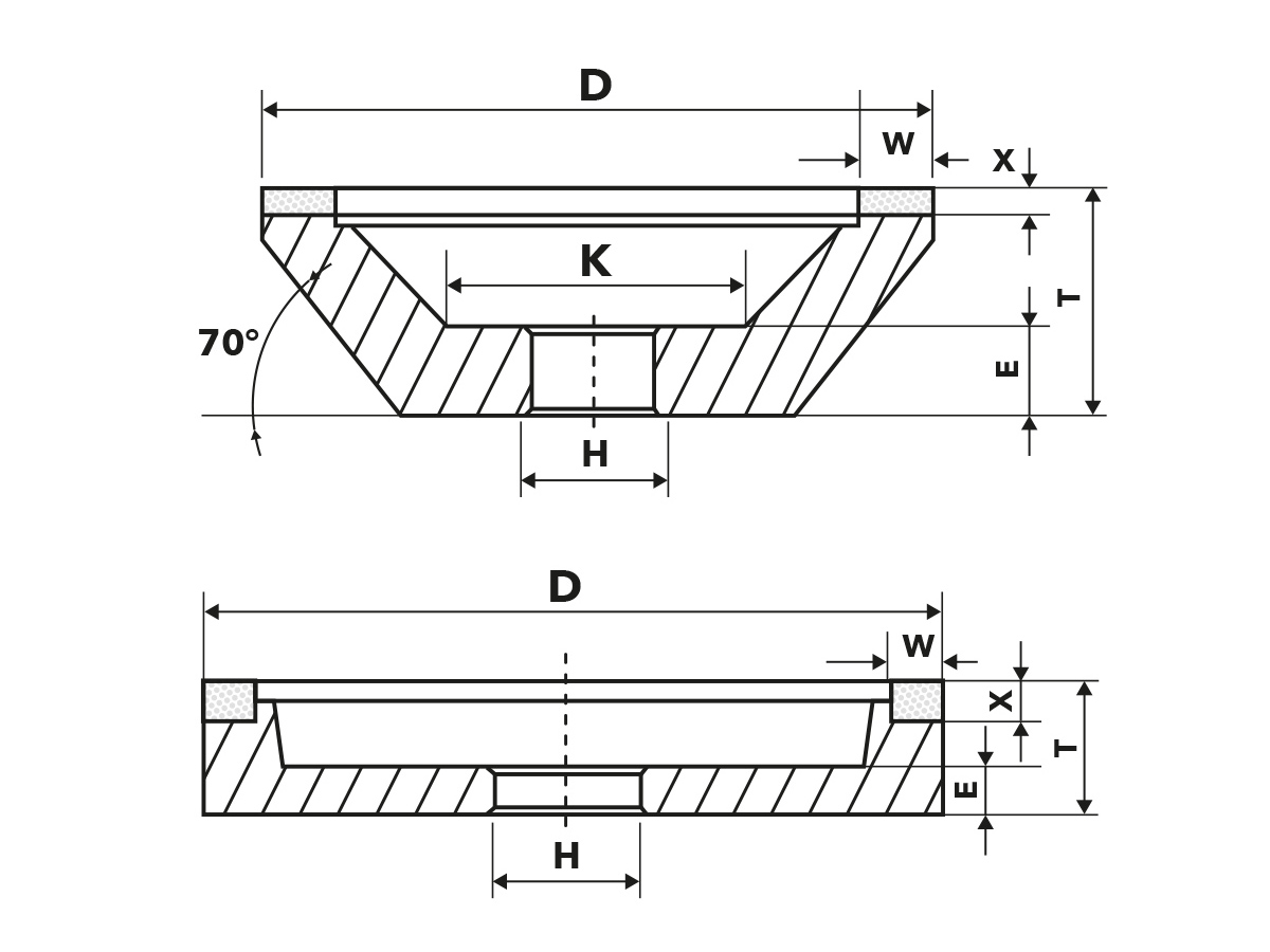 disegno mola a tazza