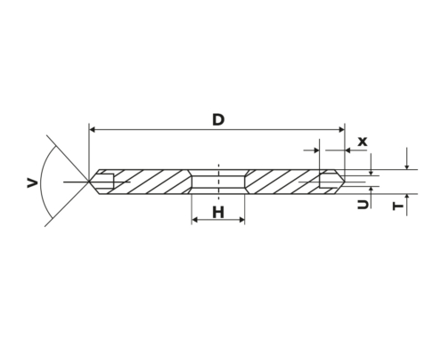 disegno mola disco rettifica parallela