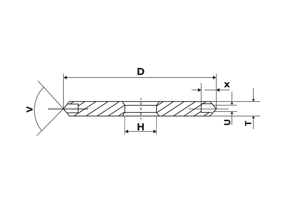 disegno mola disco rettifica parallela